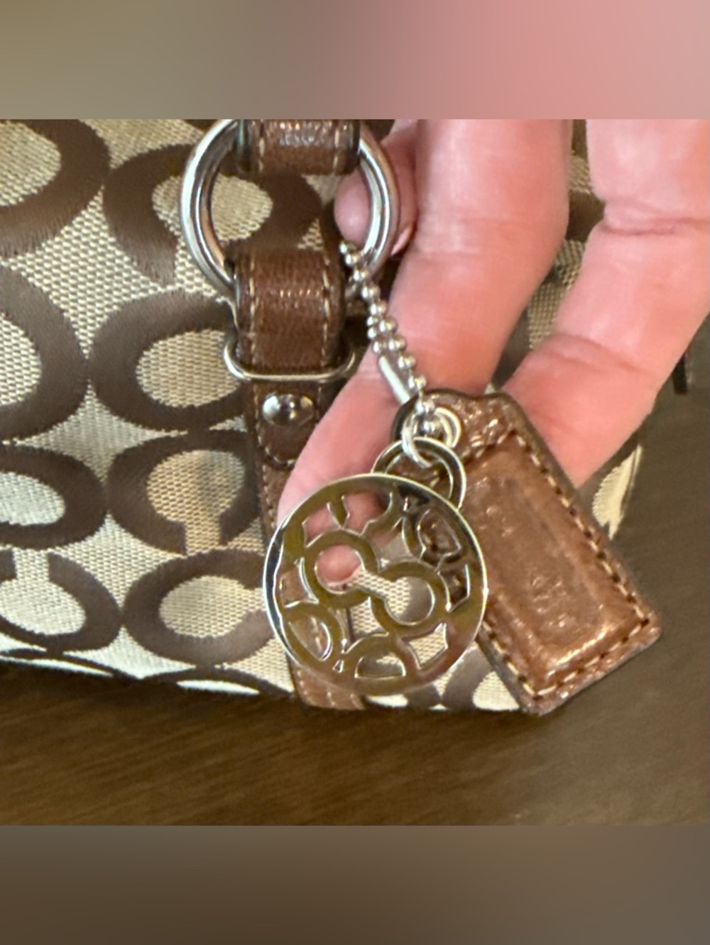 Coach Julia Op Art Small Satchel - Picture 5 of 7
